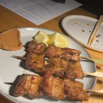 Oak & Coal - Kurobuta Pork Belly Skewers (3) - Japanese Near Me - Costa Mesa, California Oak & Coal - Kurobuta Pork Belly Skewers (3) - Japanese Near Me - Costa Mesa, California
