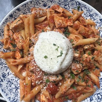 Tops Diner - Tomato Burrata Pasta with Grilled Chicken - Diners Near Me - East Newark, New Jersey