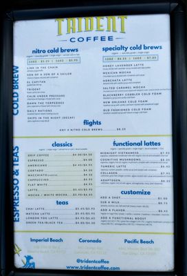 Menu photo 4 Trident Coffee San Diego, CA Menu photo 4 Trident Coffee San Diego, CA