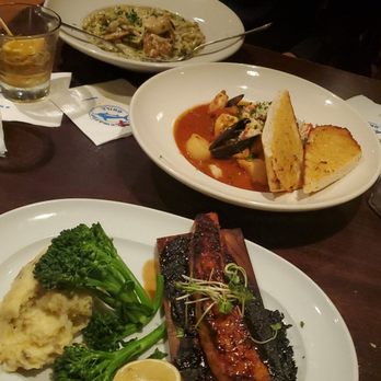 Bluewater Grill - Salmon, Ciopinno, Shrimp pesto pasta. - Seafood Near Me - Phoenix, Arizona