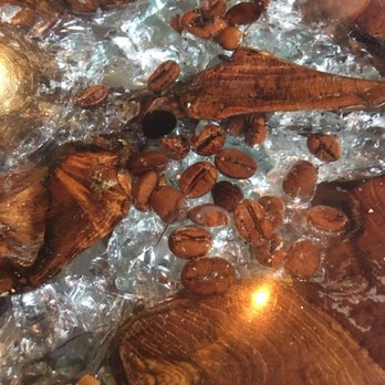 WickedCup - Cool tabletop design - wood and coffee beans! - Coffee & Tea Near Me - Jasper, Alberta