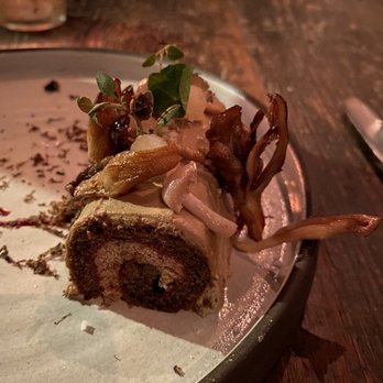 Dirt Candy - Büche de mushroom mousse - Vegetarian Near Me - New York, New York Dirt Candy - Büche de mushroom mousse - Vegetarian Near Me - New York, New York