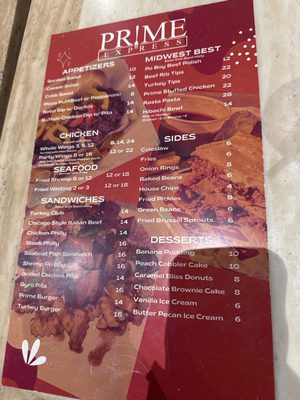 Menu photo 3 Prime Express Atlanta, GA