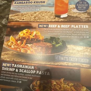Outback Steakhouse - I am going for the Reef and and beef platter. - Steakhouses Near Me - Deptford, New Jersey