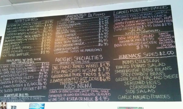 Menu photo 3 Andrew's BBQ Tempe, AZ