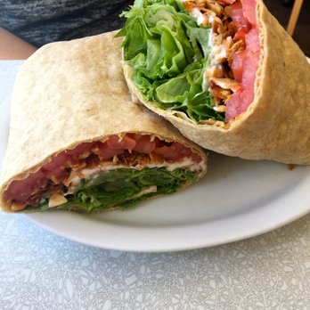 Aux Vivres Plateau - BLT coconut wrap - Vegan Near Me - Montreal, Quebec Aux Vivres Plateau - BLT coconut wrap - Vegan Near Me - Montreal, Quebec