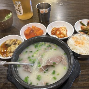 Doma Seolleongtang - Ox bone soup with beef brisket - Korean Near Me - Dallas, Texas Doma Seolleongtang - Ox bone soup with beef brisket - Korean Near Me - Dallas, Texas