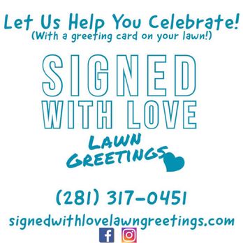 Signed With Love Lawn Greetings - Contact Info - Party & Event Planning Near Me Signed With Love Lawn Greetings - Contact Info - Party & Event Planning Near Me