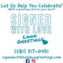 Photo of Signed With Love Lawn Greetings