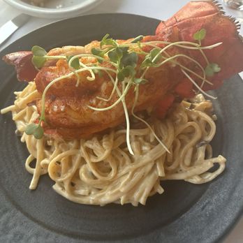 The Grandview Restaurant - lobster tail with pancetta pasta- delicious but $100. - Steakhouses Near Me - San Jose, California The Grandview Restaurant - lobster tail with pancetta pasta- delicious but $100. - Steakhouses Near Me - San Jose, California