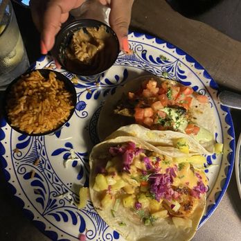 Agave Bandido - Tacos with rice and beans (skip the sides if possible) - Desserts Near Me - Dunwoody, Georgia