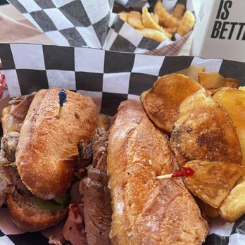 Mel’s Butcher Box - Prime rib sandwich - Food Trucks Near Me