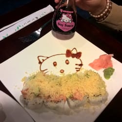 Tokyo Japan - Ming is quite the artist!  This is a crunchy salmon roll....very tasty!