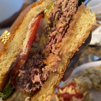 J. Alexander's - Burger that I ordered well done...a lot of pink for well done - New American Near Me - Troy, Michigan J. Alexander's - Burger that I ordered well done...a lot of pink for well done - New American Near Me - Troy, Michigan