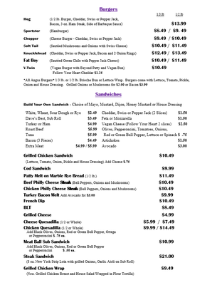 Menu photo 8 Side Track Restaurant Caliente, NV Menu photo 8 Side Track Restaurant Caliente, NV