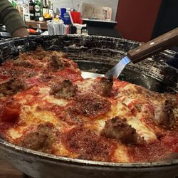 Burt's Place - Chicago Style Deep Dish - Sausage & Pepperoni