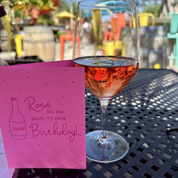 Carruth Cellars - A little rose' and celebrating my birthday - Wineries Near Me - San Diego, California