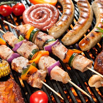 The Butcher's Choice - a variety of meats and vegetables on a grill - Meat Shops Near Me - Bronx, New York The Butcher's Choice - a variety of meats and vegetables on a grill - Meat Shops Near Me - Bronx, New York