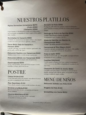 Menu photo 4 El Peregrino Cabo San Lucas, BCS Menu photo 4 El Peregrino Cabo San Lucas, BCS