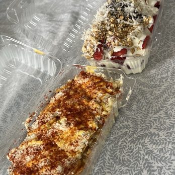 La Michoacana All Natural - Tostiesquite, fresas con crema - Desserts Near Me - Upland, California La Michoacana All Natural - Tostiesquite, fresas con crema - Desserts Near Me - Upland, California