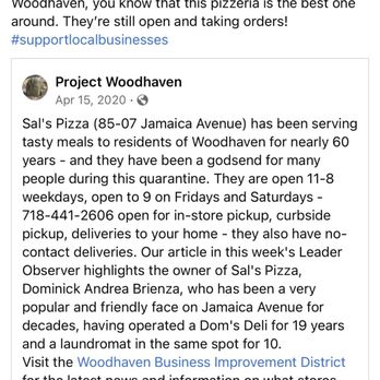 Sal's Pizzeria - Pizza Near Me - Woodhaven, New York Sal's Pizzeria - Pizza Near Me - Woodhaven, New York