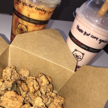 BearyLicious - Chamoy mango smoothie, strawberry banana smoothie & spicy popcorn chicken - Bubble Tea Near Me - Upland, California BearyLicious - Chamoy mango smoothie, strawberry banana smoothie & spicy popcorn chicken - Bubble Tea Near Me - Upland, California