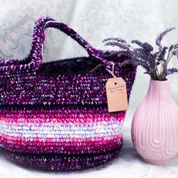 The Wool Company - Fat Bottomed Bags crochet locally by Julie