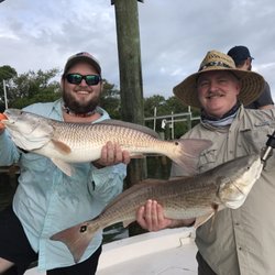 Inspired Fishing Charters - Here's a trip from yesterday! 2 of the many over slot redfish that were caught!