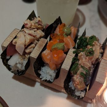 Itoko - Three piece set handrolls - Japanese Near Me - Chicago, Illinois Itoko - Three piece set handrolls - Japanese Near Me - Chicago, Illinois