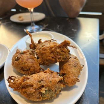 Lehrhaus - Very fantastic veggie fritters - Cocktail Bars Near Me - Somerville, Massachusetts