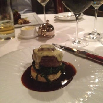 Palace Arms - Bison Rossini, truffle Bernaise sauce, seared foie gras. - New American Near Me - Denver, Colorado Palace Arms - Bison Rossini, truffle Bernaise sauce, seared foie gras. - New American Near Me - Denver, Colorado