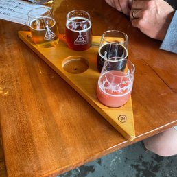 Flight of four delicious beers