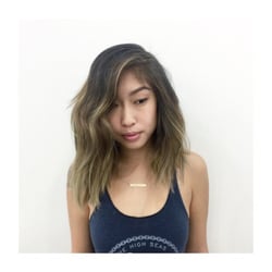Running With Scissors Hair Studio - Fun Balayage by Steven-David with a razor cut