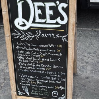 Dee's Ice Cream Trolley - Menu - Ice Cream & Frozen Yogurt Near Me - Boise, Idaho