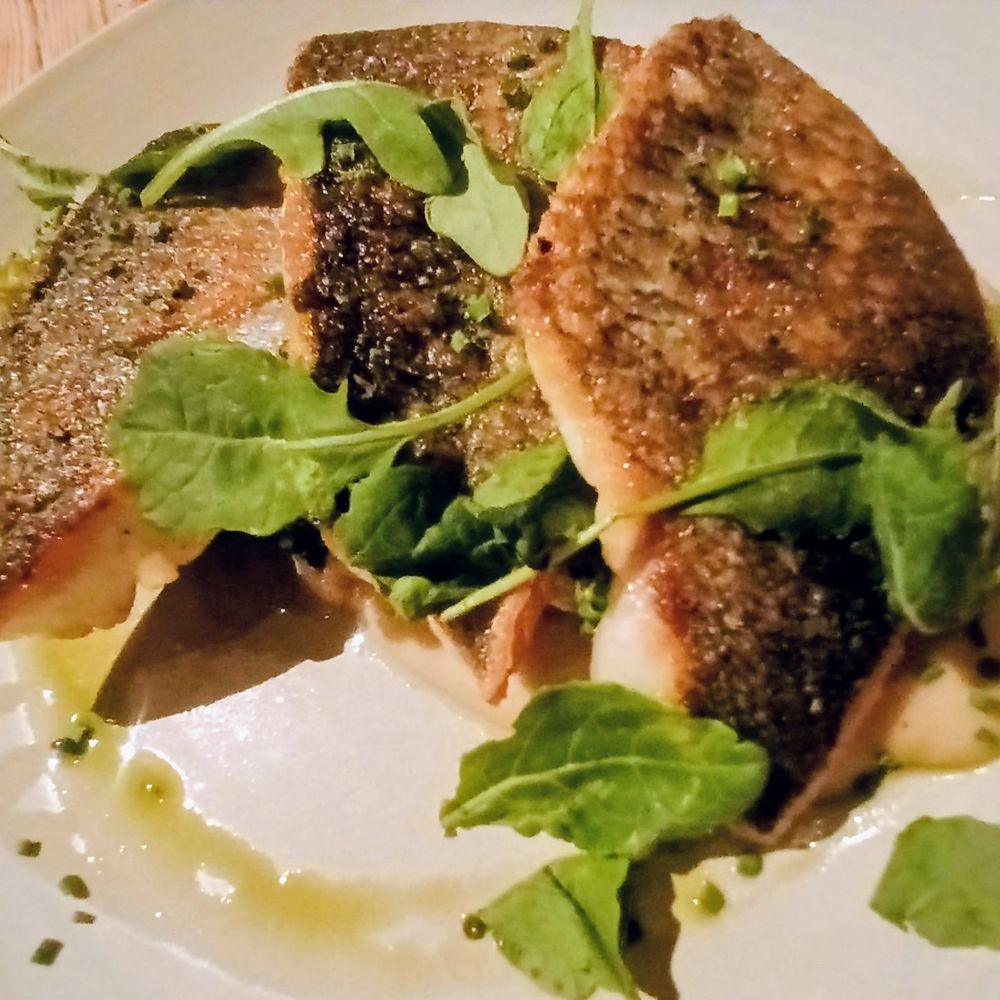 Talula's Garden - Bronzino, white bean puree, broccoli and kale - New American Near Me - Philadelphia, Pennsylvania Talula's Garden - Bronzino, white bean puree, broccoli and kale - New American Near Me - Philadelphia, Pennsylvania