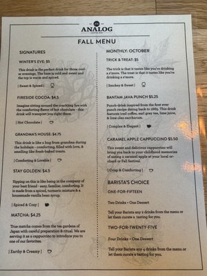 Menu photo 4 Analog Coffee Bar Newport, KY Menu photo 4 Analog Coffee Bar Newport, KY