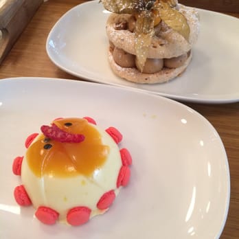 Thierry - Passionfruit cake in the front, le russe in the back - Patisserie/Cake Shop Near Me - Vancouver, British Columbia