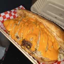 Halal Smackz - The chopped cheese.