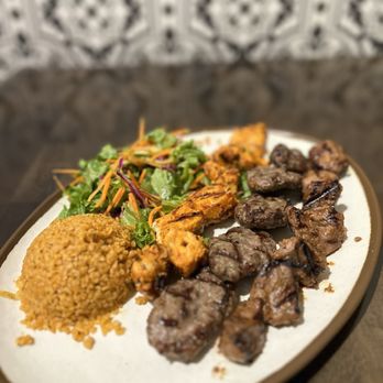 Nomadic Kitchen - Kabbo mix plate lamb and beef kabbo juicy meat tender and delicioussssssss - Turkish Near Me - Redwood City, California Nomadic Kitchen - Kabbo mix plate lamb and beef kabbo juicy meat tender and delicioussssssss - Turkish Near Me - Redwood City, California