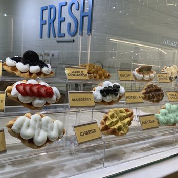 Croffles - Plastic samples - yum - Desserts Near Me - Pleasanton, California