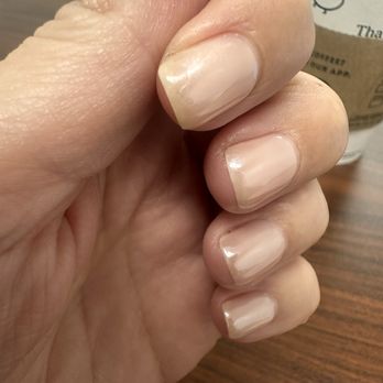 Melody Nails - This is what $60gel manicure gets you - coming off few days later - Nail Salons Near Me - San Antonio, Texas