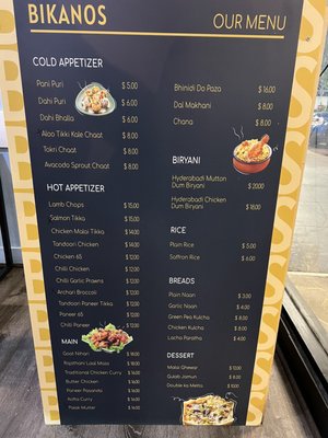 Menu photo 1 BIKANOS Sunnyvale, CA