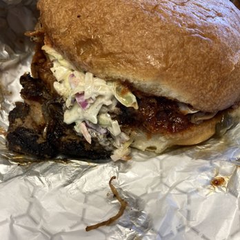 Meat Boss - Cottage Hill - Pulled pork sandwich. Sublime. - Barbeque Near Me - Mobile, Alabama Meat Boss - Cottage Hill - Pulled pork sandwich. Sublime. - Barbeque Near Me - Mobile, Alabama