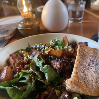 Madison - Harvest Salad with Salmon - Italian Near Me - San Diego, California Madison - Harvest Salad with Salmon - Italian Near Me - San Diego, California