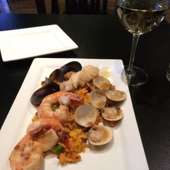 Bar Bistro - Deconstructed Paella; rice perfect, smooth with just the right amount of crispy crunch, seafood also perfect. - Cocktail Bars Near Me - Tacoma, Washington Bar Bistro - Deconstructed Paella; rice perfect, smooth with just the right amount of crispy crunch, seafood also perfect. - Cocktail Bars Near Me - Tacoma, Washington
