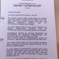 Kleine Dorfwirtschaft - Willkommen.