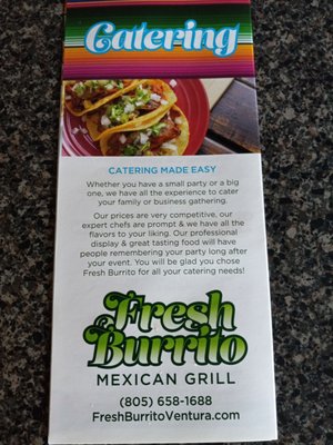 Menu photo 8 Fresh Burrito Mexican Grill Ventura, CA Menu photo 8 Fresh Burrito Mexican Grill Ventura, CA