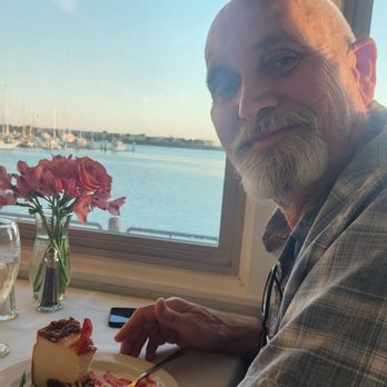 Lara’s Fine Dining - My honey enjoying his birthday cheesecake - Italian Near Me - Richmond, California