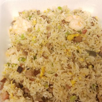 Sandy's Cafe - Shrimp and Char Siu Fried Rice - Cantonese Near Me - Honolulu, Hawaii