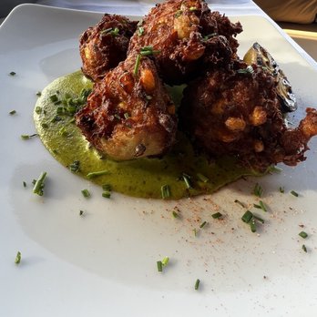 Fleetwood's on Front St - Crab and corn hush puppies - New American Near Me - Lahaina, Hawaii Fleetwood's on Front St - Crab and corn hush puppies - New American Near Me - Lahaina, Hawaii